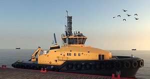 tug boat 3D model
