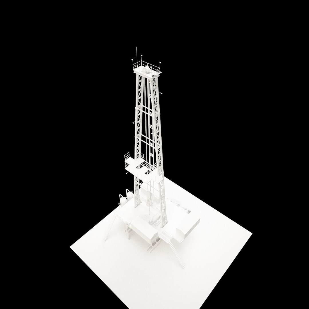 Rig gas platform 3D model - TurboSquid 1597132