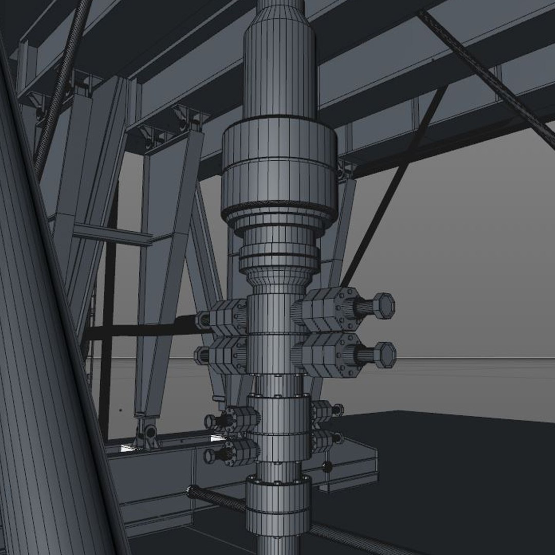 Rig gas platform 3D model - TurboSquid 1597132