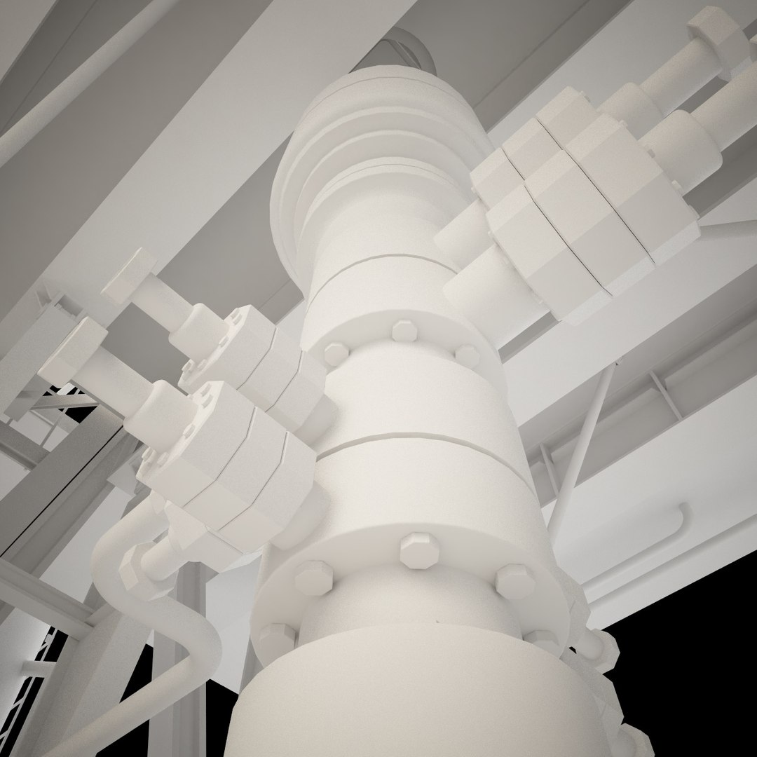 Rig gas platform 3D model - TurboSquid 1597132