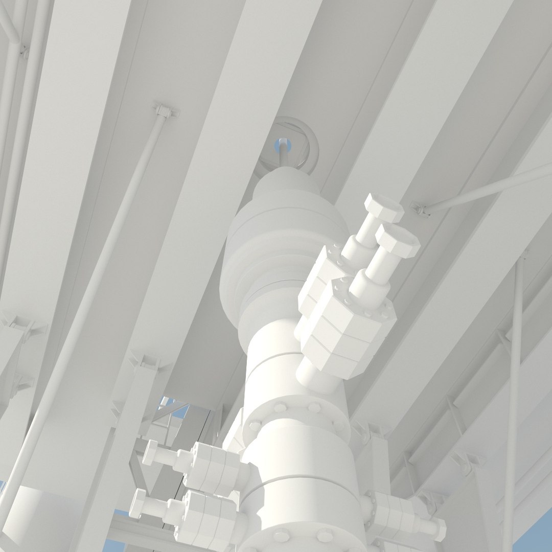 Rig gas platform 3D model - TurboSquid 1597132
