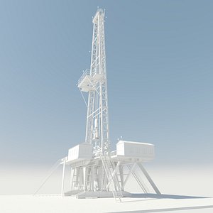 rig gas platform 3D model