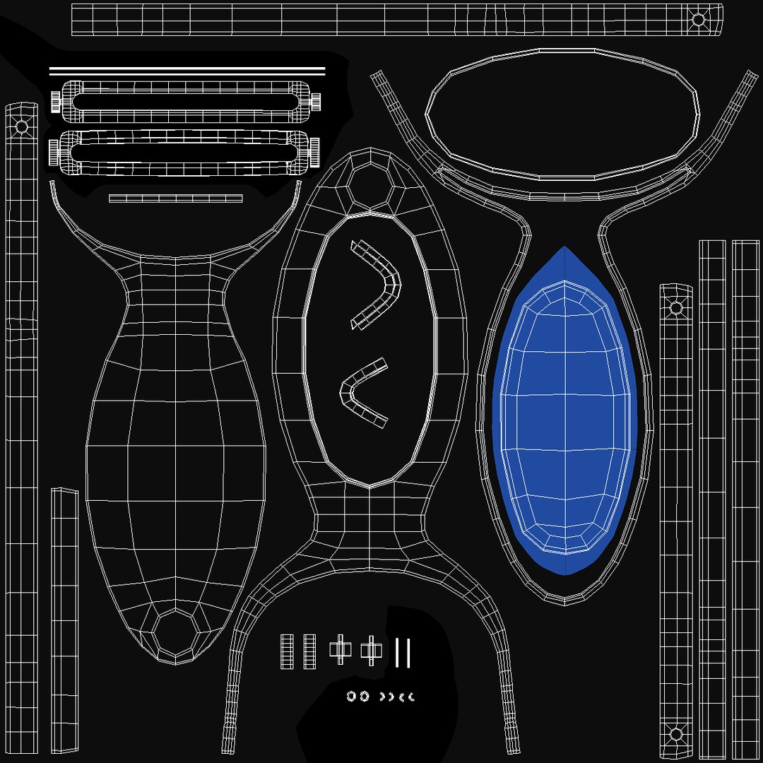 3D Vegetable Peeler Blue - TurboSquid 2136098