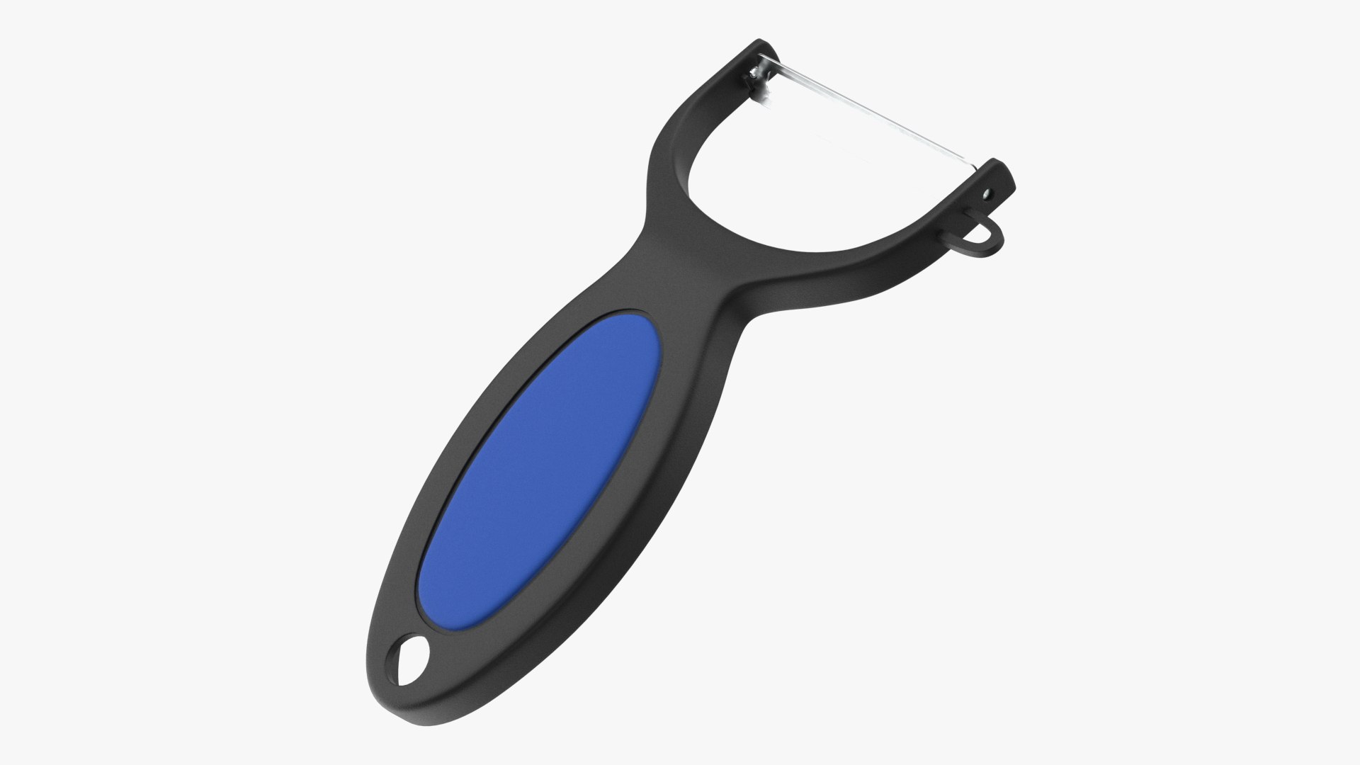 Vegetable Peeler Blue 3D model preview