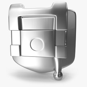 Self Ligating Dental Braces Bracket V09 3D model