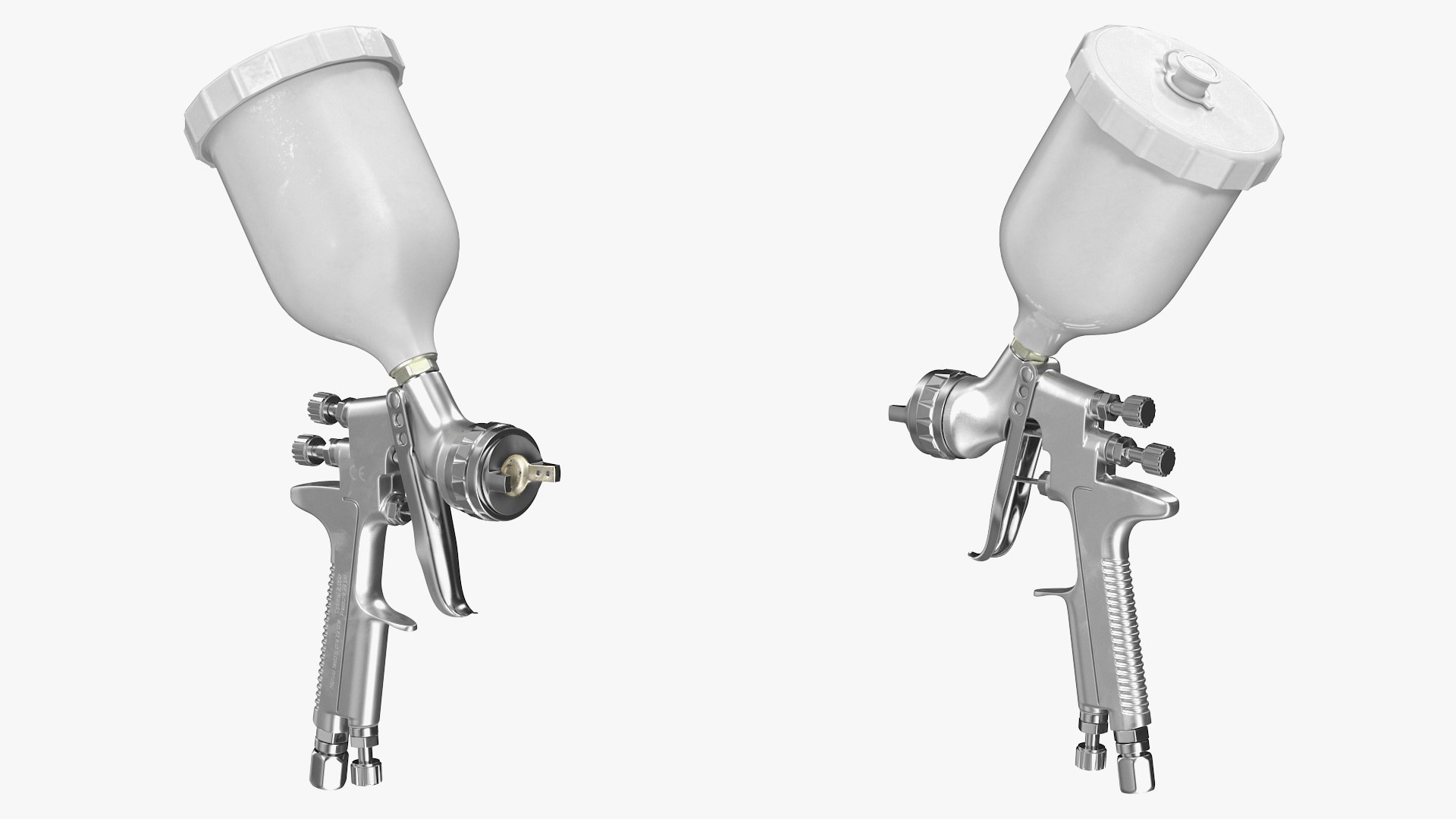 Gravity Feed Paint Gun Model - TurboSquid 1485286