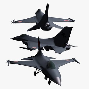 f16 fighting falcon 3D model