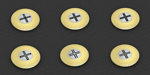 3D medallions vol 33 cross model