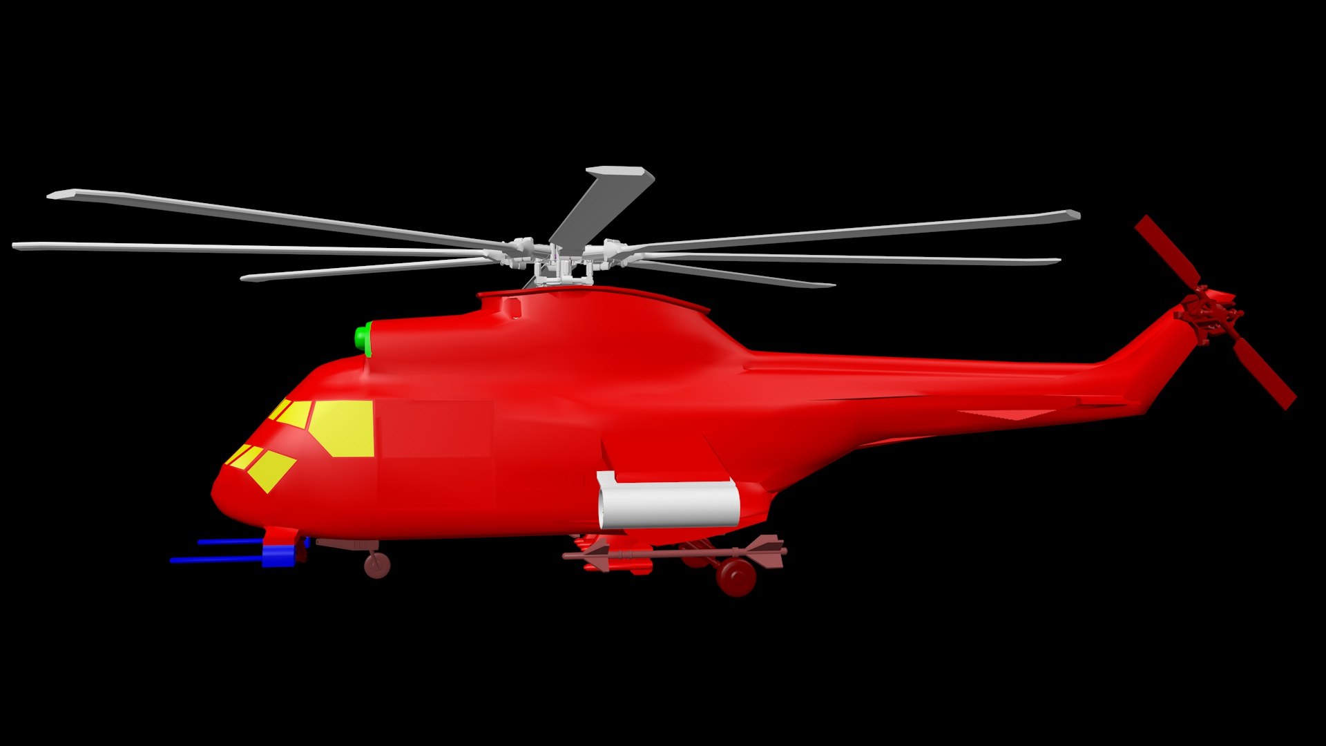 GUNSHIP HELICOPTER 3D Model - TurboSquid 2085907