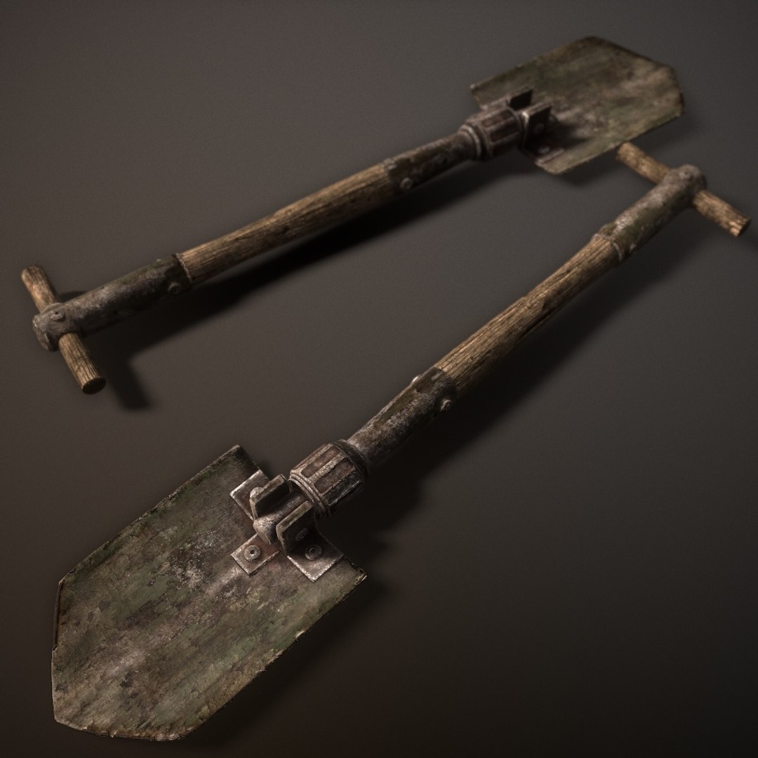 3D Old Folding Shovel Pbr Low-poly 3D Model - TurboSquid 1721611