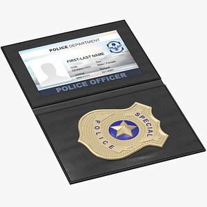 3D Police Badge 06
