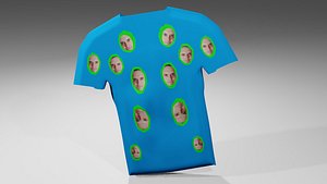 Customized T-shirt BLEND 3D model