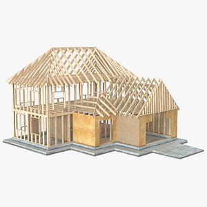 3d model private house construction 6