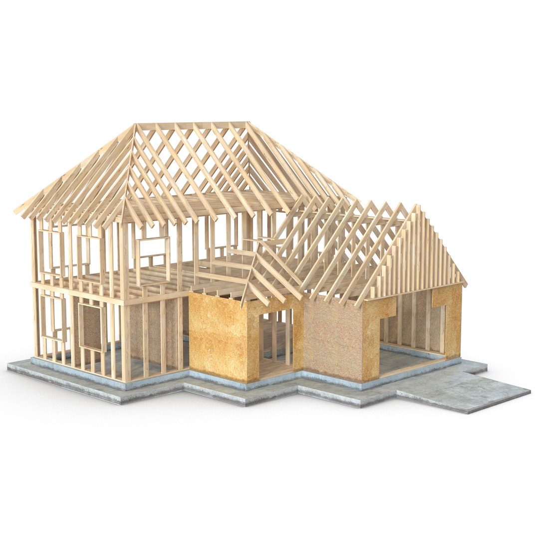Private House Construction 6 3D model preview