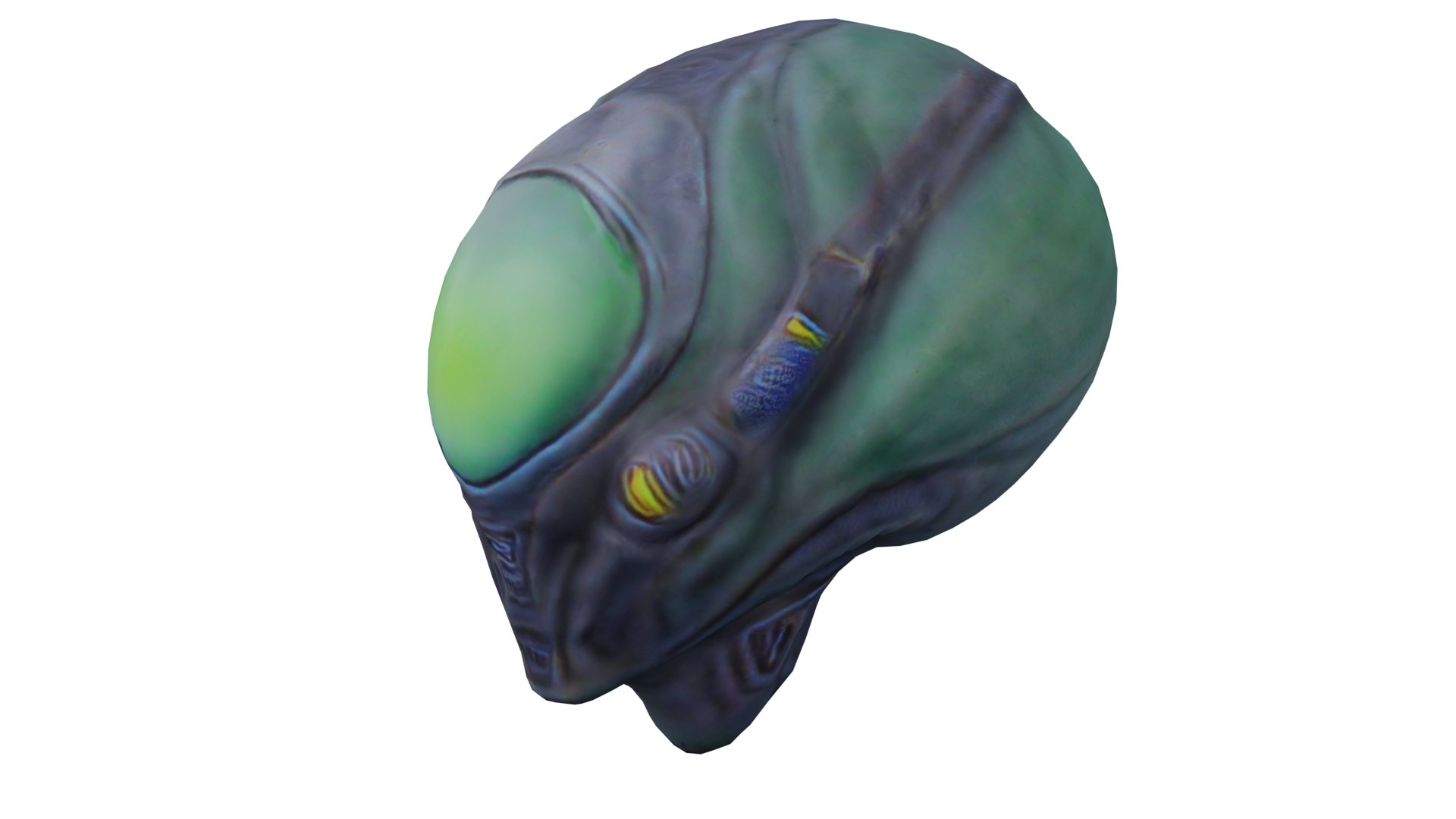 Realistic Green Alien Low-poly 3D Model 3D Model - TurboSquid 2210739