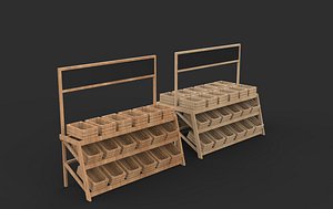 3D Fruit Veg Display 3D model model