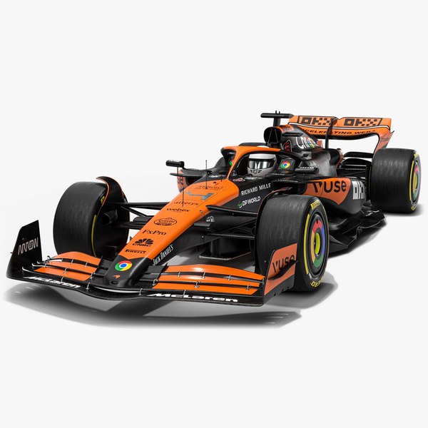 3D F1 McLaren MCL38 2024 Formula 1 Race Car model