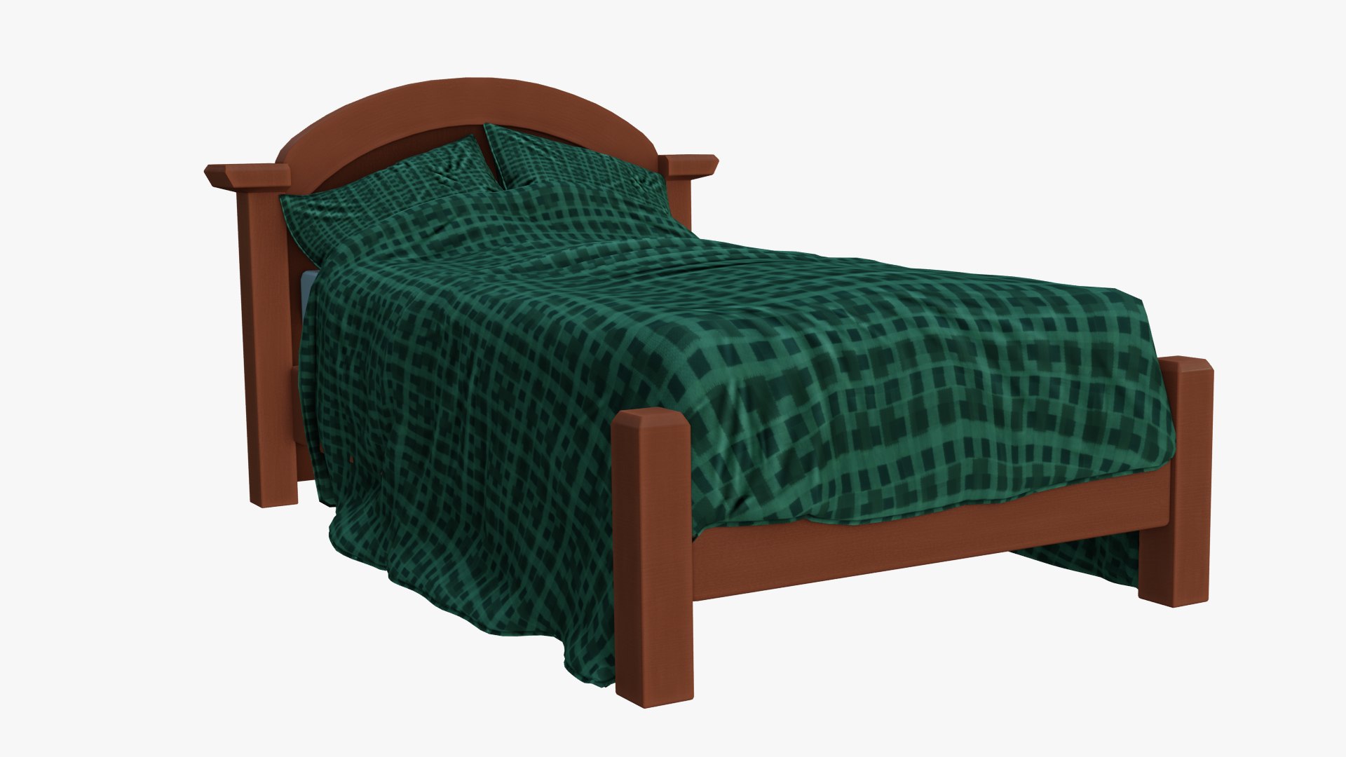 Cartoon Wood Bed 3D Model - TurboSquid 2063483