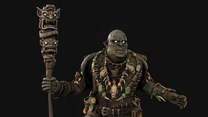 3D Orc Shaman One