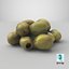 3D Pitted Olives