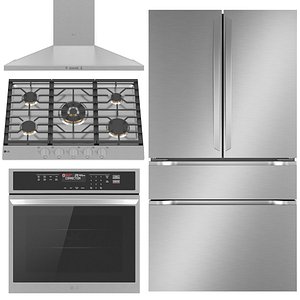 LG kitchen appliance collection 3D model