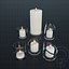 Candelabri in vetro Candele