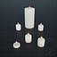 Candelabri in vetro Candele