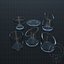 Candelabri in vetro Candele