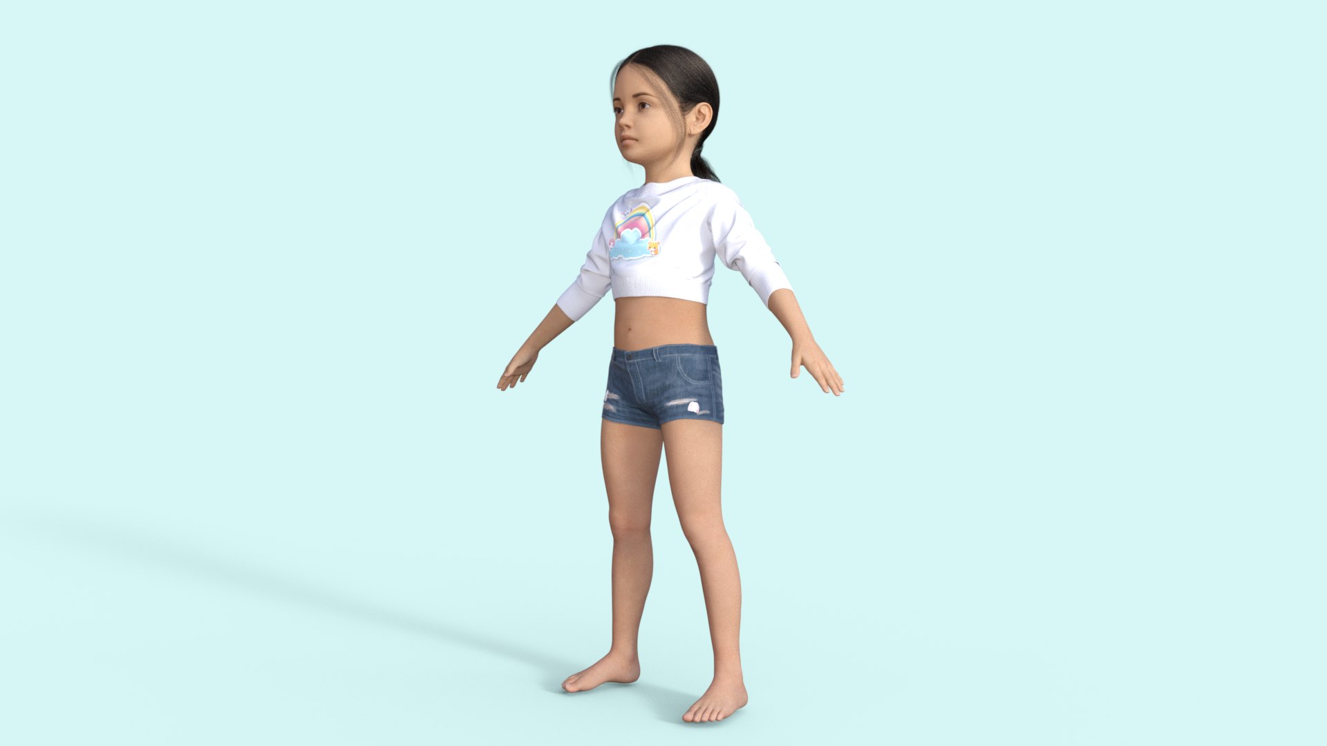 3D Realistic Girl Child Rigged Model - TurboSquid 2203796