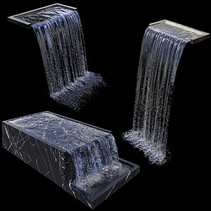3D model Waterfall fountains cascade Water Features