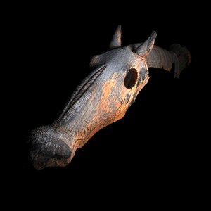 wooden dragon 3D model