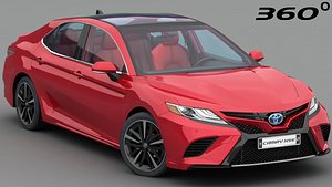 3D toyota camry xse 2018 model