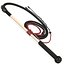 Leather Bullwhip Coiled Black Rigged for Cinema 4D