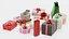 Gifts Set Christmas 3D model