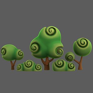 Trees Cartoon V34