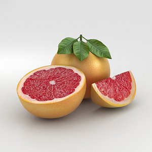 grapefruit fruit 3D model