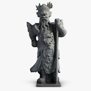 3d thailand statuette guardian guard