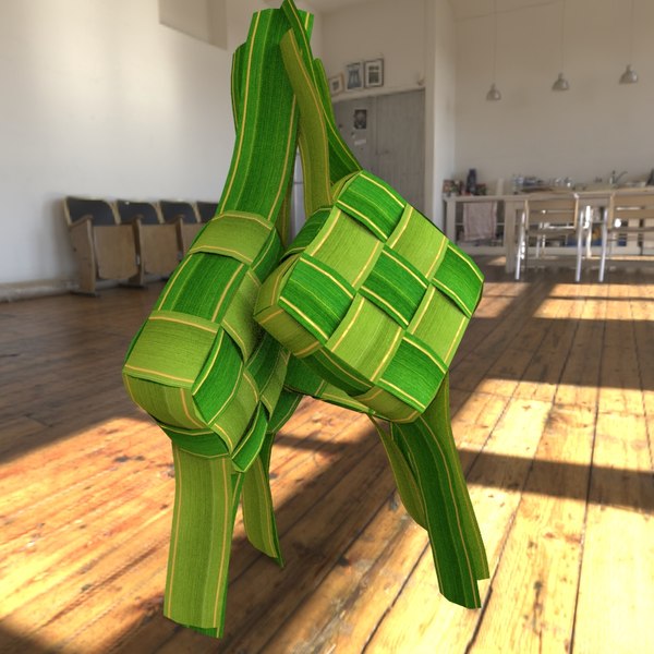 3D ketupat model