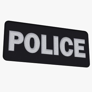 Police Shield Patch Embroidered