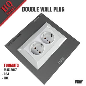 double wall plug 3D model