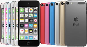 realistic apple ipod touch 3D model