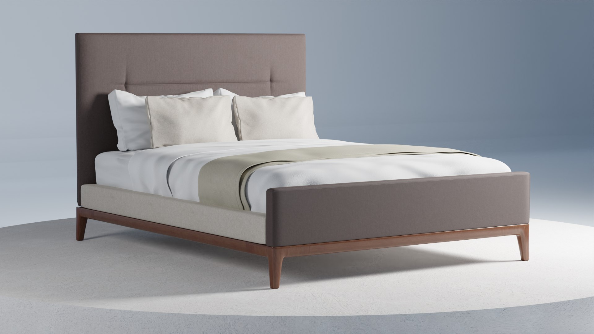 3D West Elm Parker Bed Model TurboSquid 2021583