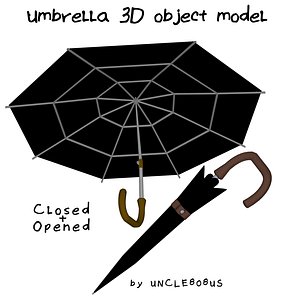 3D umbrella object