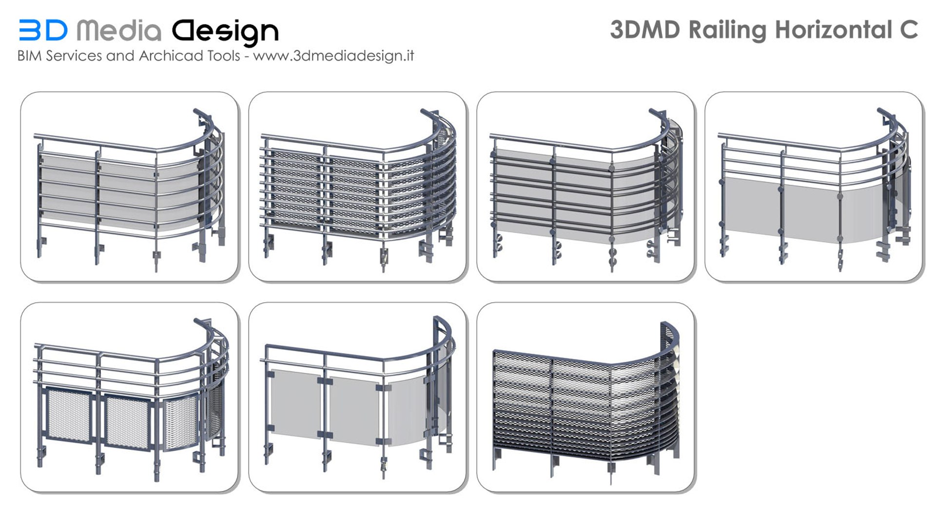 3D Model Archicad Railing - TurboSquid 1163287