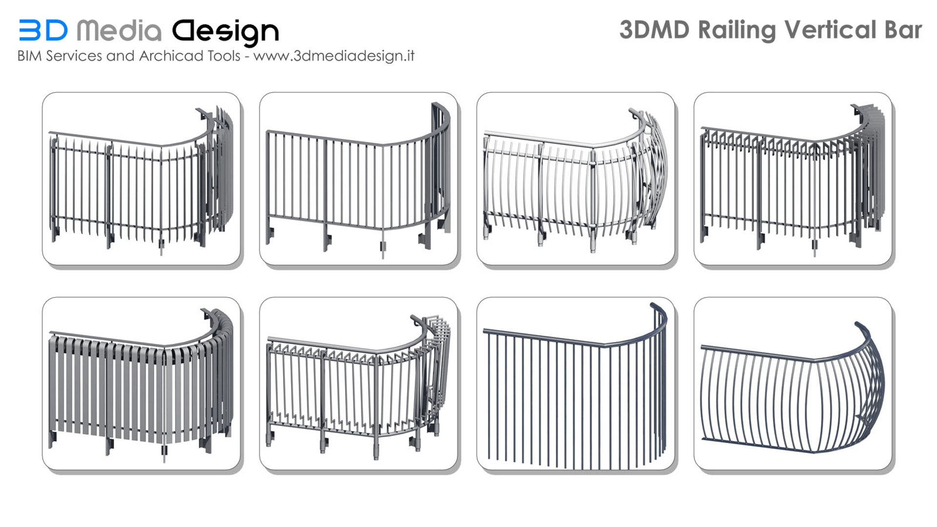 3D Model Archicad Railing - TurboSquid 1163287