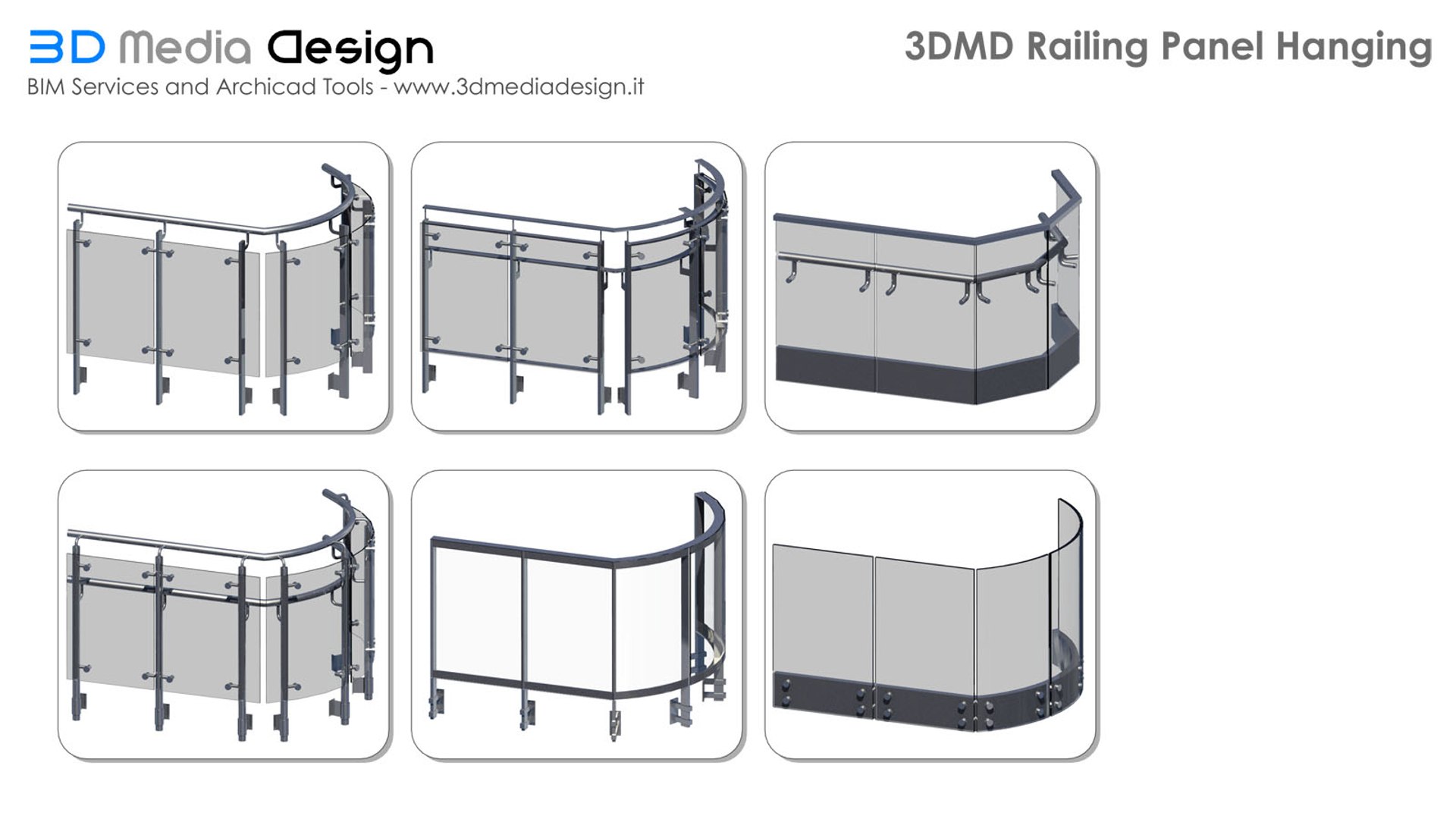 3D Model Archicad Railing - TurboSquid 1163287