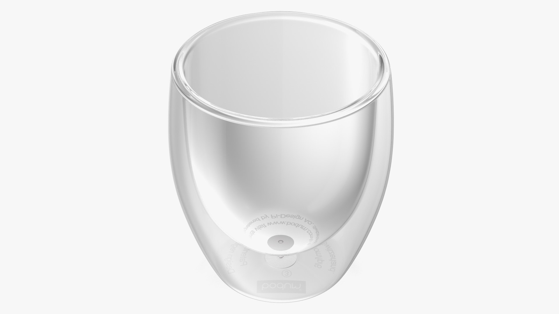 Double Glass Cup Bodum Empty 3D model preview