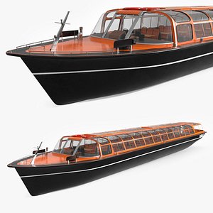 Pleasure Boat Glass Top Orange 3D model