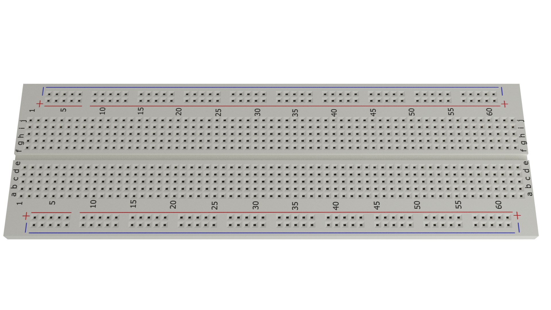 3D Breadboard Protoboard - TurboSquid 1486150