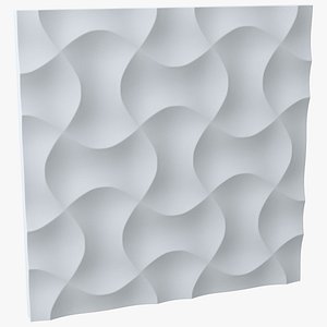 3D Wall Panel Wave Ceramic